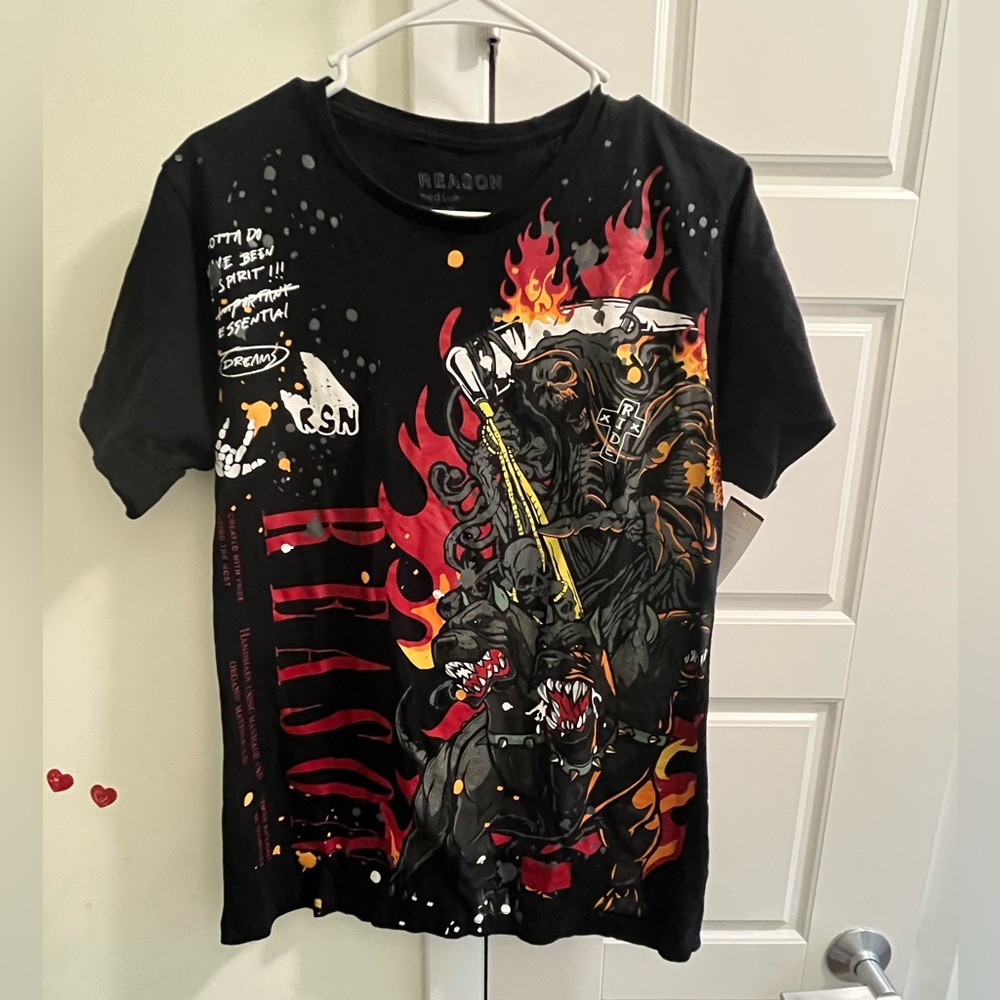 Like New Reason Graphic Tee, Size Medium